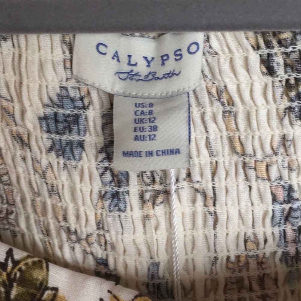 Calypso St Barth Floral Romper NWT - Picture 2 of 4